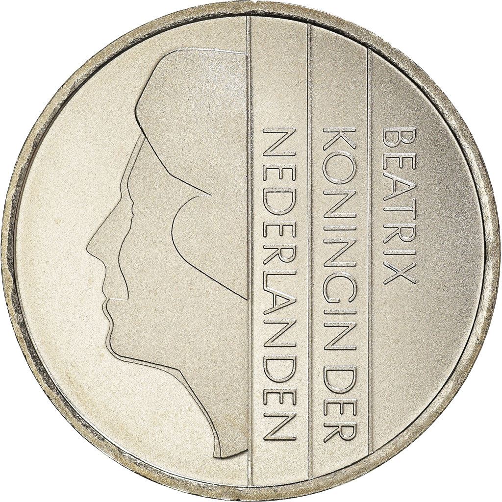 Netherlands 1 Gulden Beatrix | Coin KM205 1982 - 2001