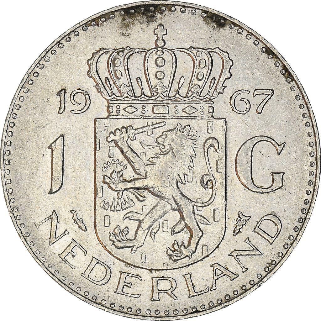 Netherlands 1 Gulden Juliana | Coin KM184a 1967 - 1980