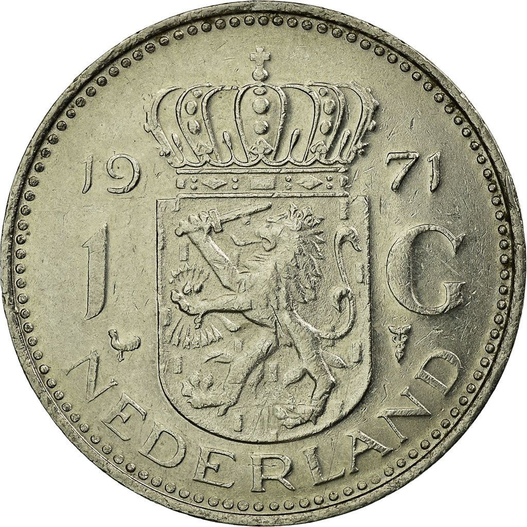 Netherlands 1 Gulden Juliana | Coin KM184a 1967 - 1980