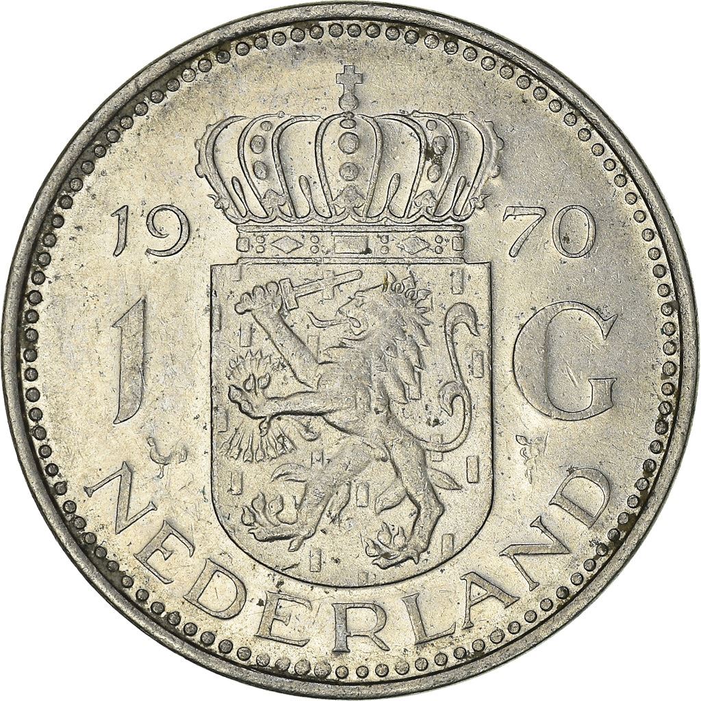 Netherlands 1 Gulden Juliana | Coin KM184a 1967 - 1980