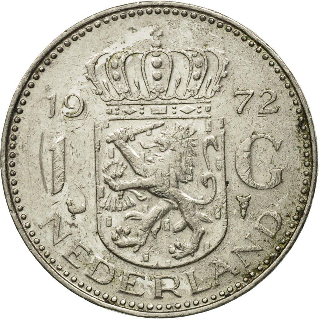 Netherlands 1 Gulden Juliana | Coin KM184a 1967 - 1980