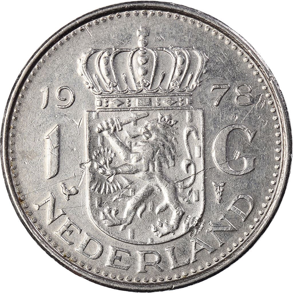 Netherlands 1 Gulden Juliana | Coin KM184a 1967 - 1980