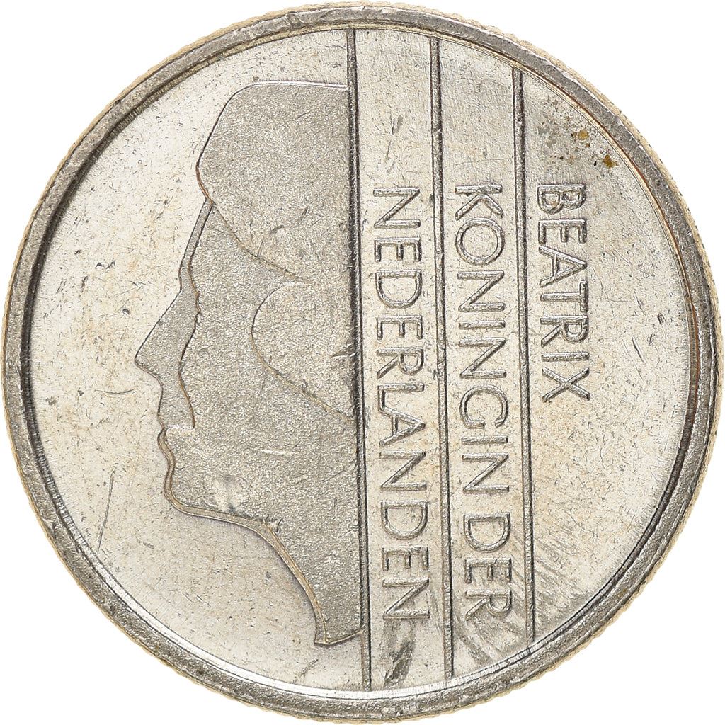 Netherlands 10 Cents Beatrix | Coin KM203 1982 - 2001