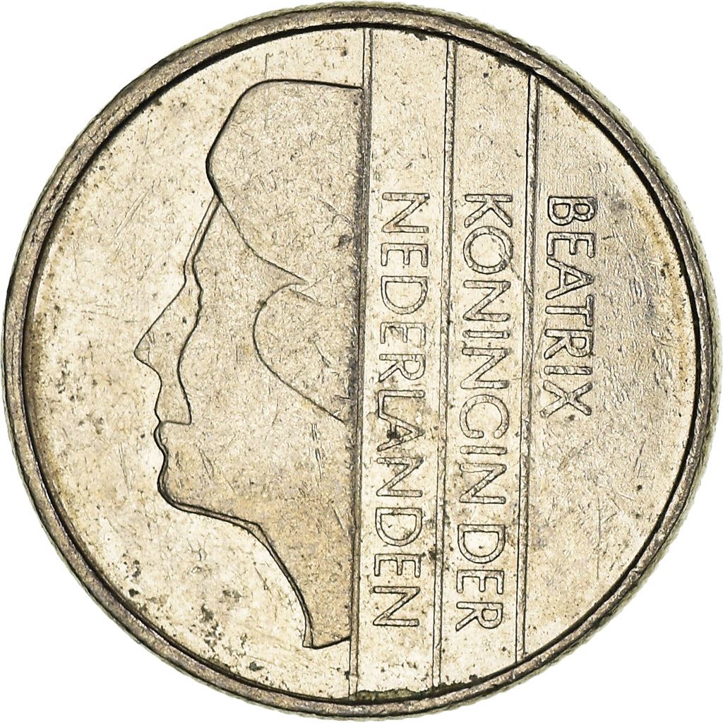 Netherlands 10 Cents Beatrix | Coin KM203 1982 - 2001