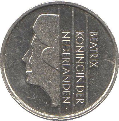 Netherlands 10 Cents Beatrix | Coin KM203 1982 - 2001