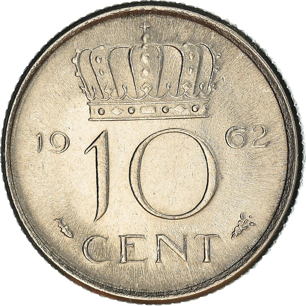 Netherlands 10 Cents Juliana | Coin KM182 1950 - 1980