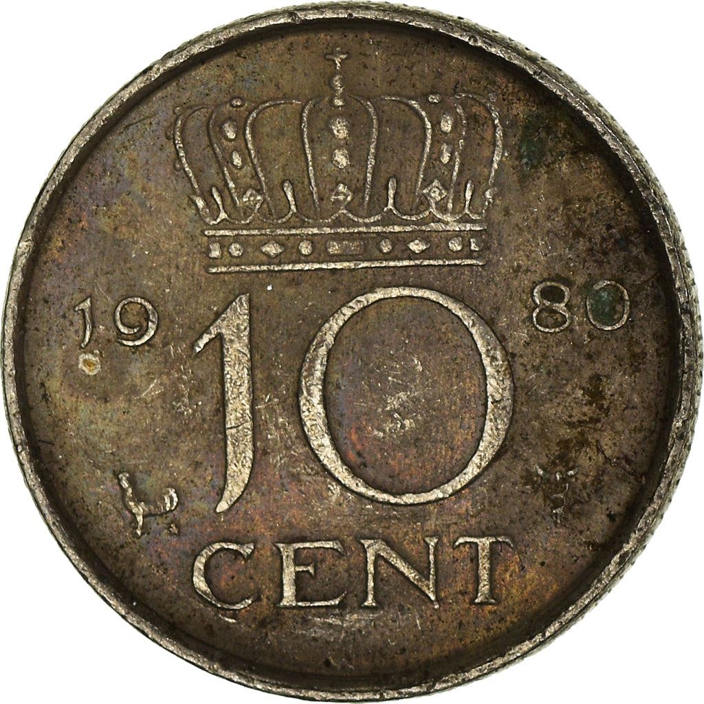 Netherlands 10 Cents Juliana | Coin KM182 1950 - 1980