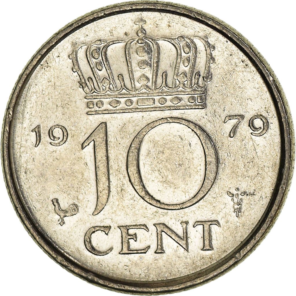 Netherlands 10 Cents Juliana | Coin KM182 1950 - 1980