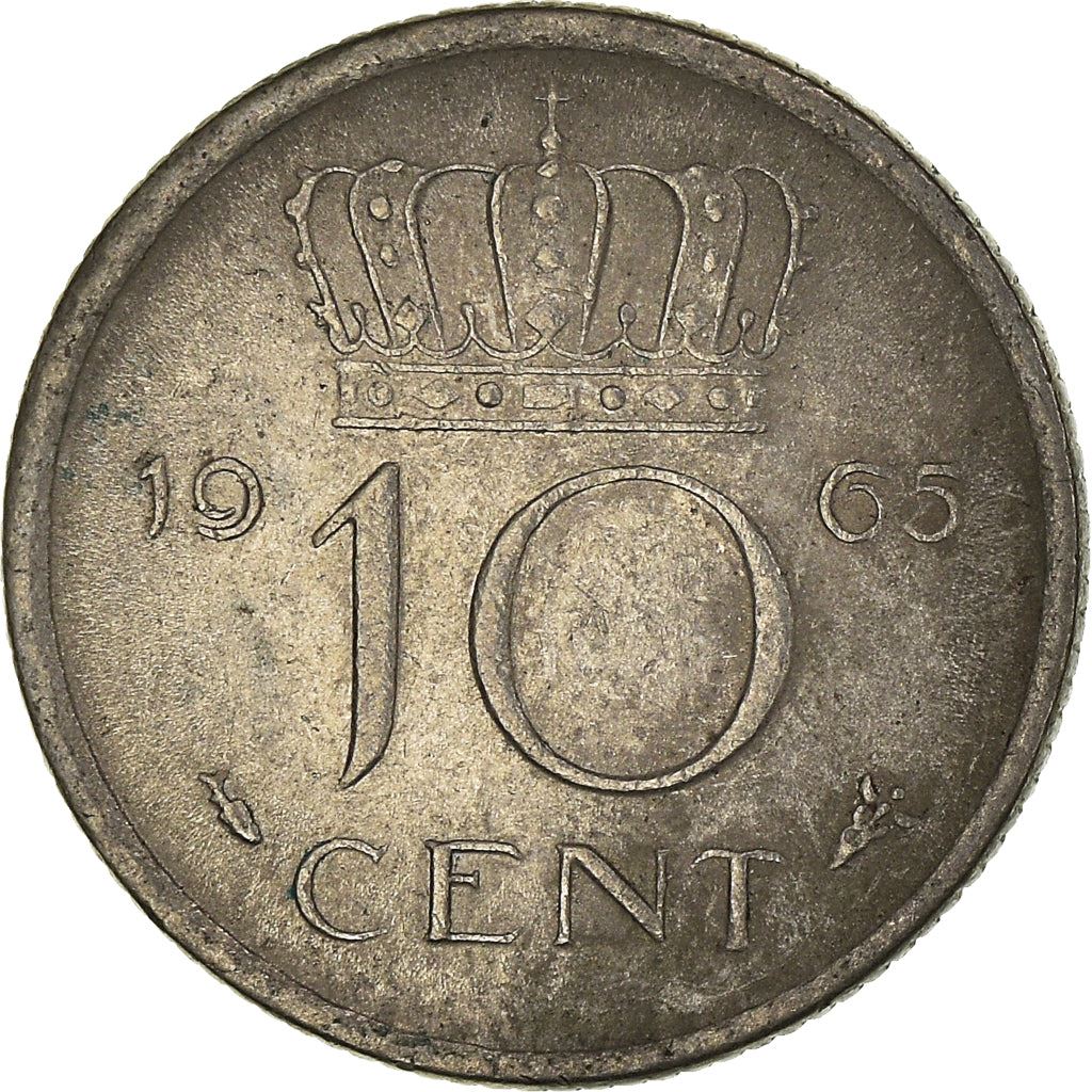 Netherlands 10 Cents Juliana | Coin KM182 1950 - 1980