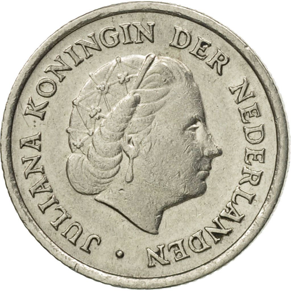 Netherlands 10 Cents Juliana | Coin KM182 1950 - 1980