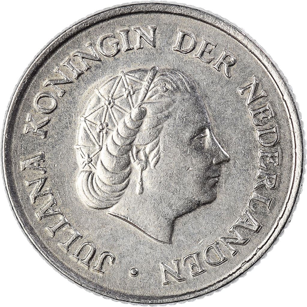 Netherlands 25 Cents Juliana | Coin KM183 1950 - 1980