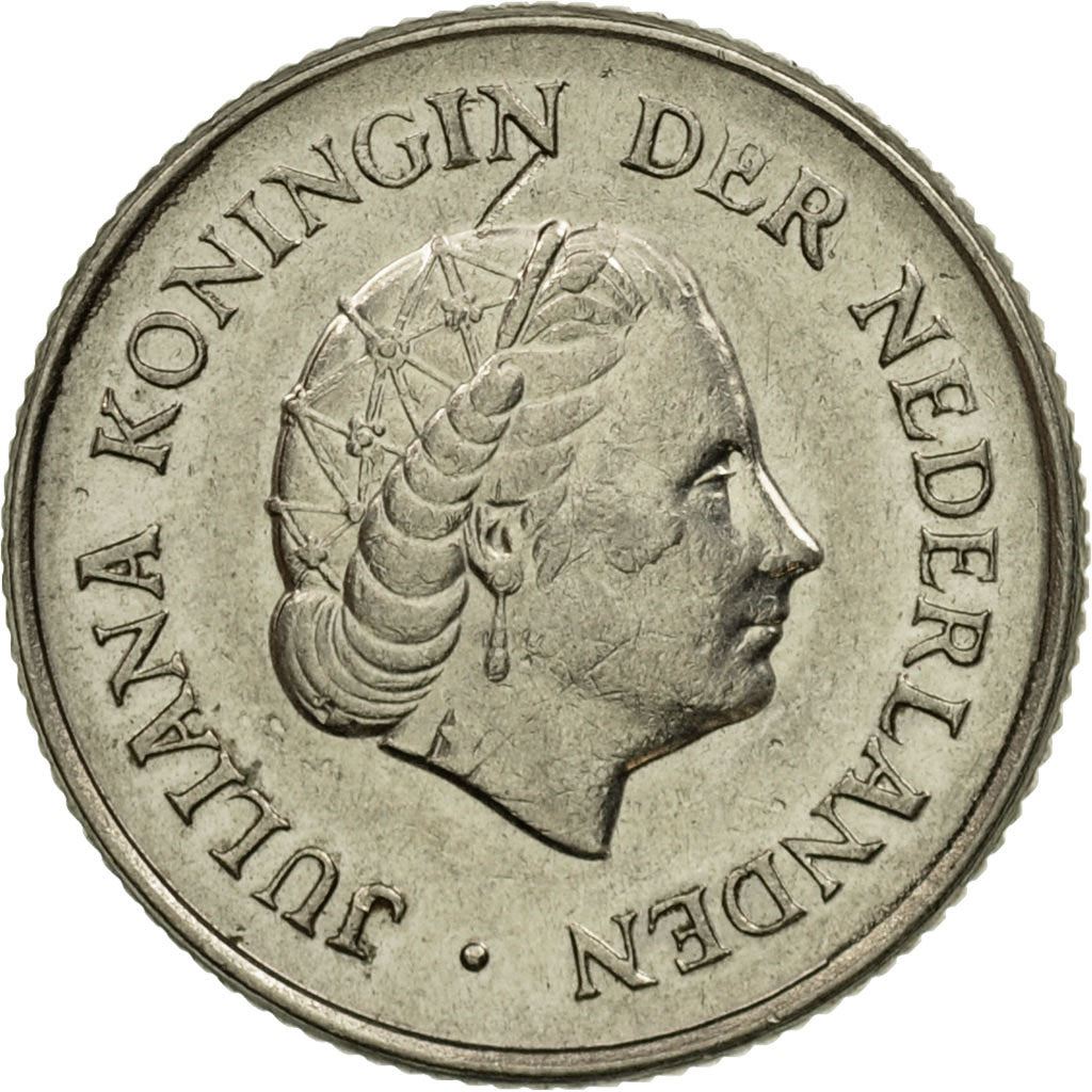 Netherlands 25 Cents Juliana | Coin KM183 1950 - 1980