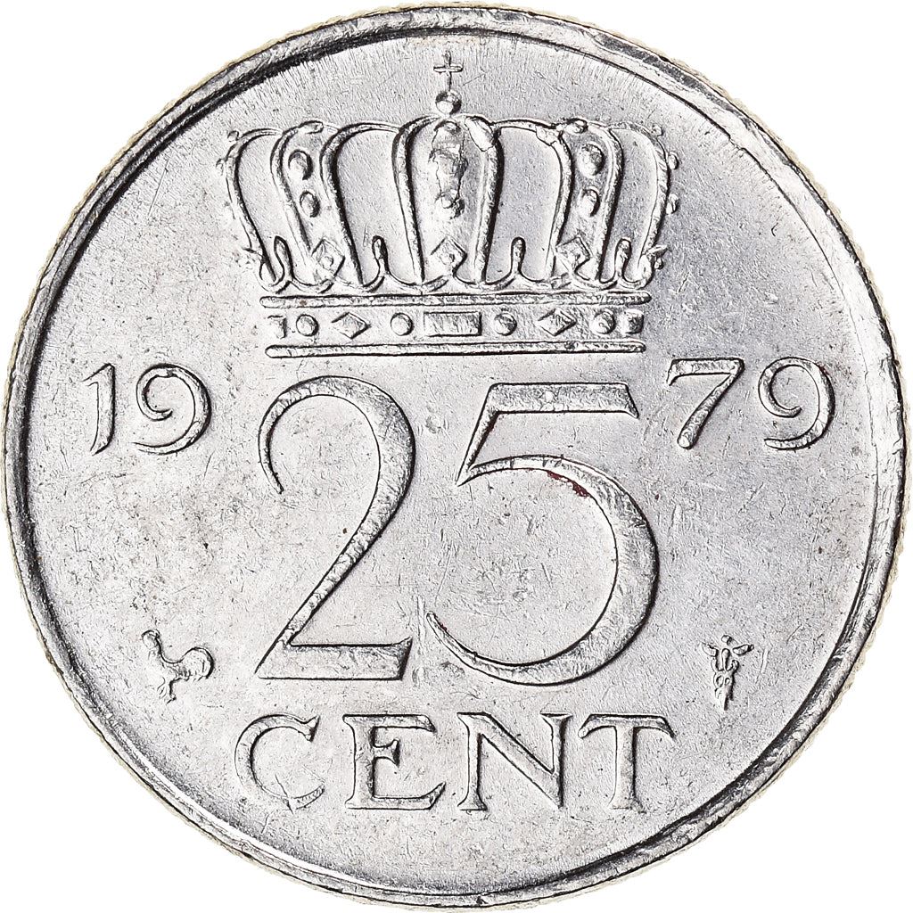 Netherlands 25 Cents Juliana | Coin KM183 1950 - 1980