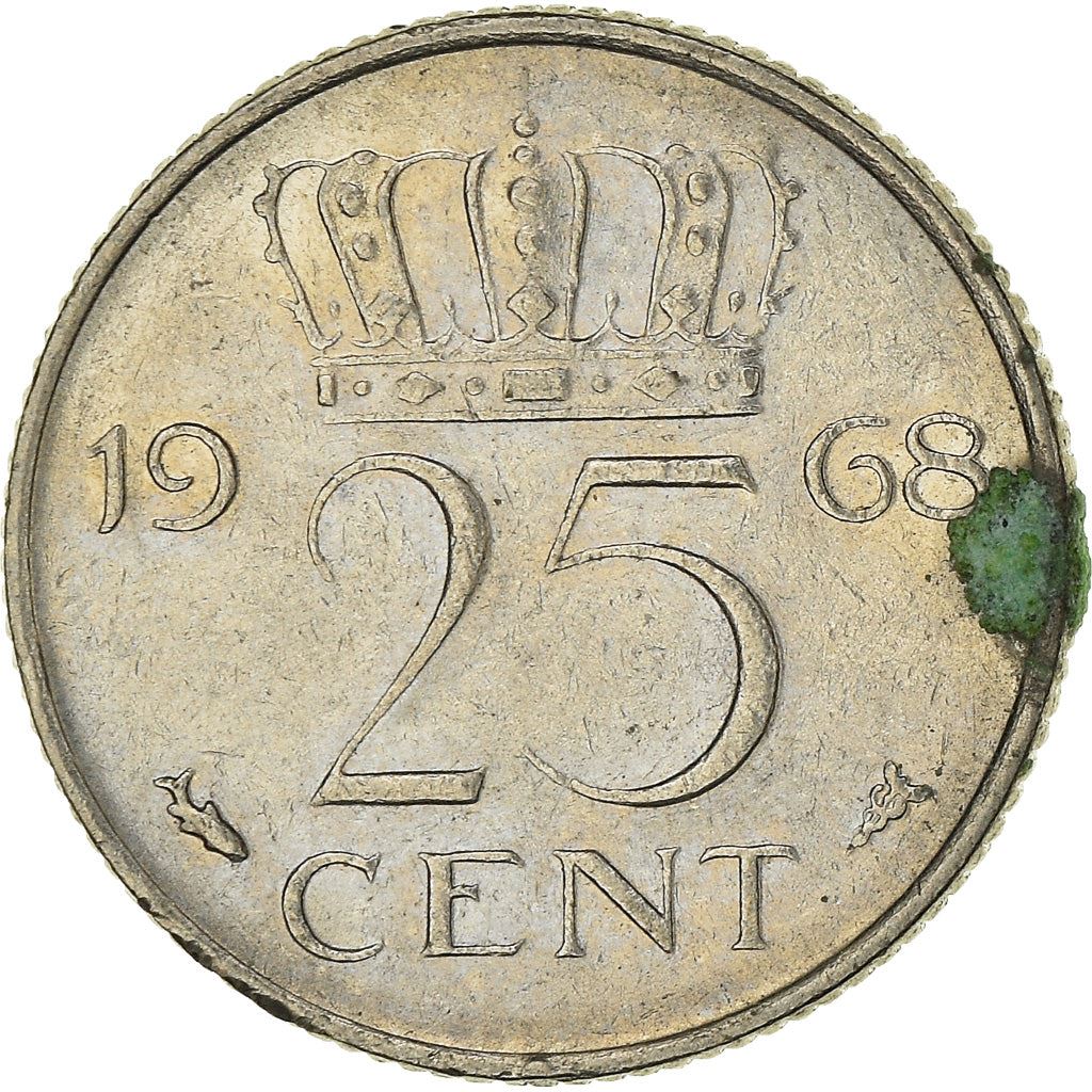 Netherlands 25 Cents Juliana | Coin KM183 1950 - 1980