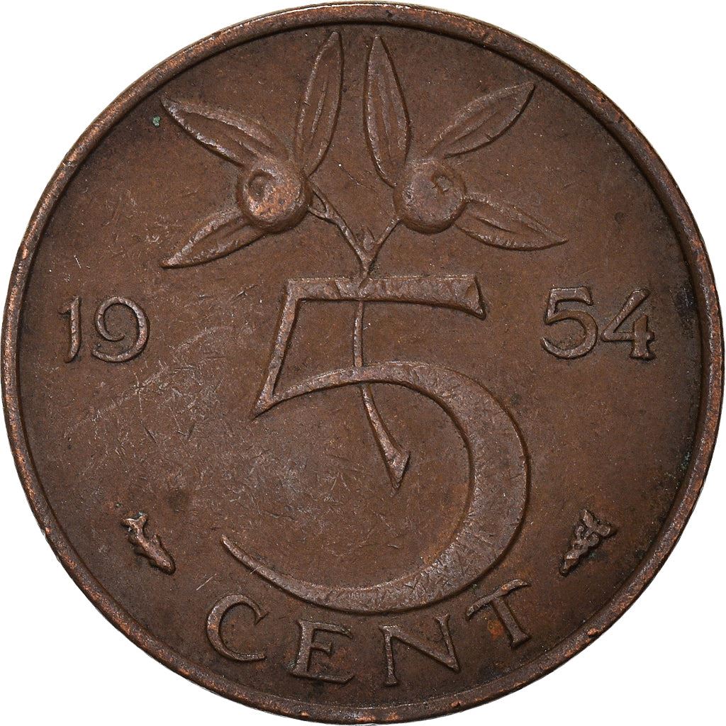 Netherlands 5 Cent Juliana | Coin KM181 1950 - 1980