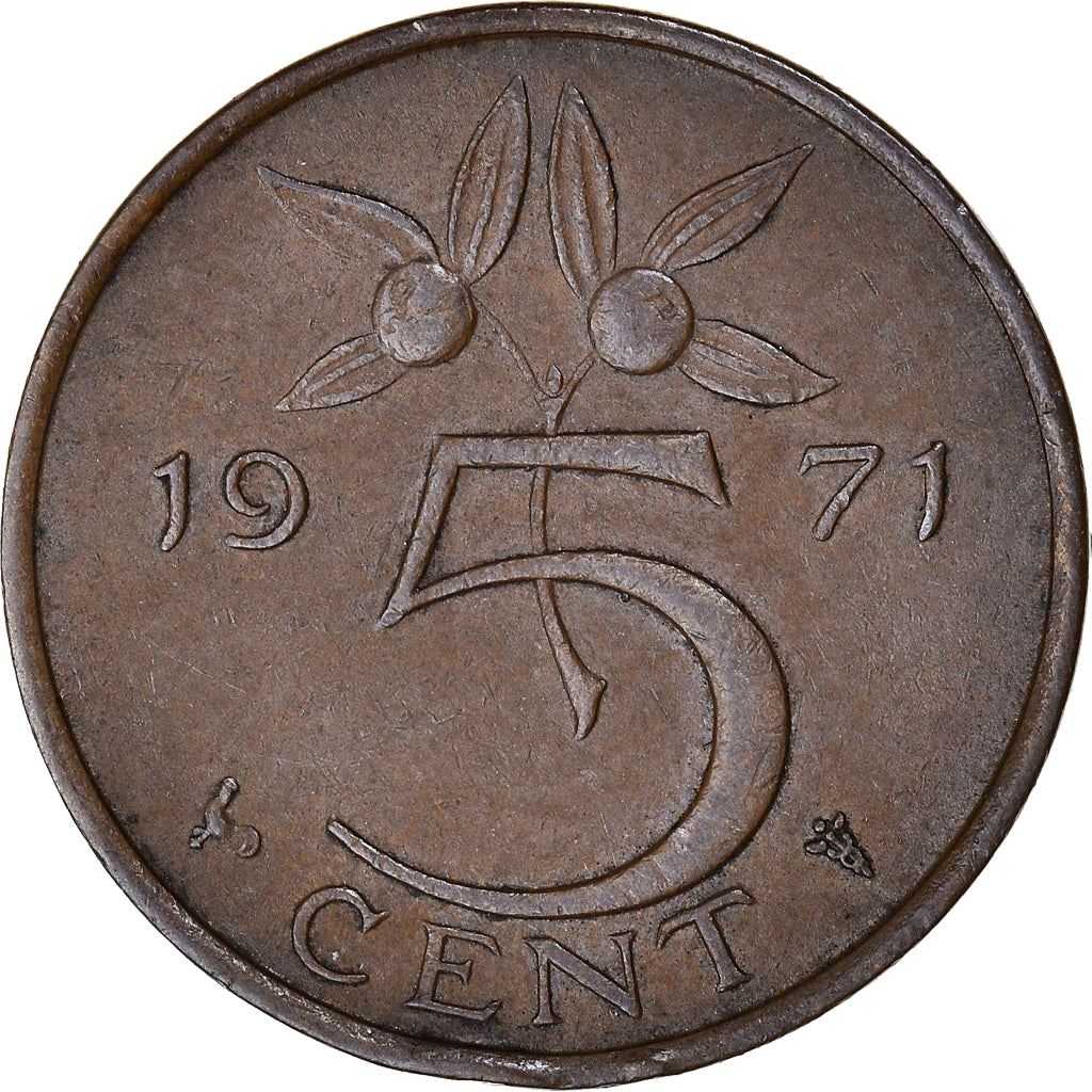 Netherlands 5 Cent Juliana | Coin KM181 1950 - 1980