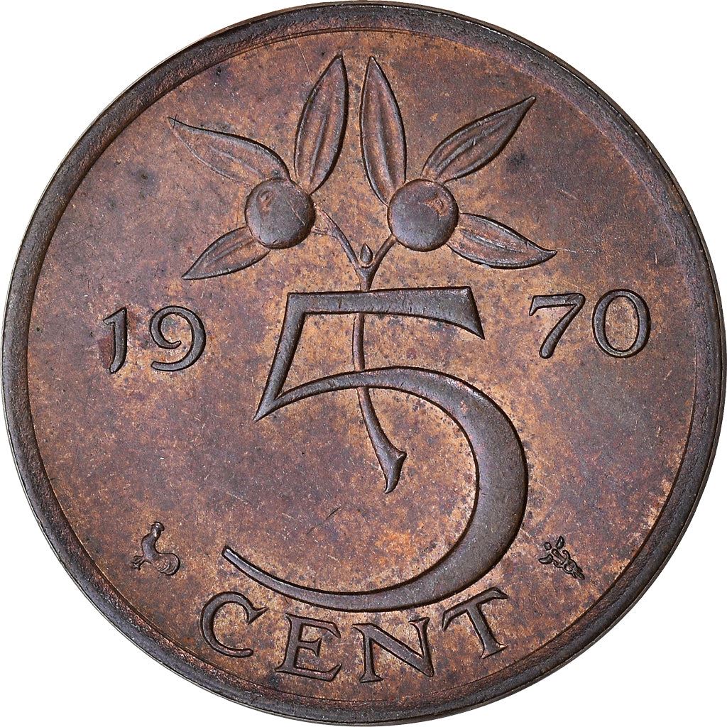 Netherlands 5 Cent Juliana | Coin KM181 1950 - 1980