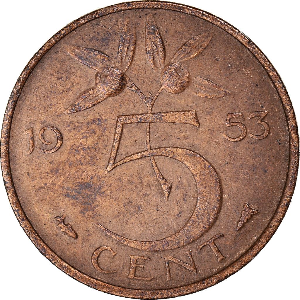 Netherlands 5 Cent Juliana | Coin KM181 1950 - 1980