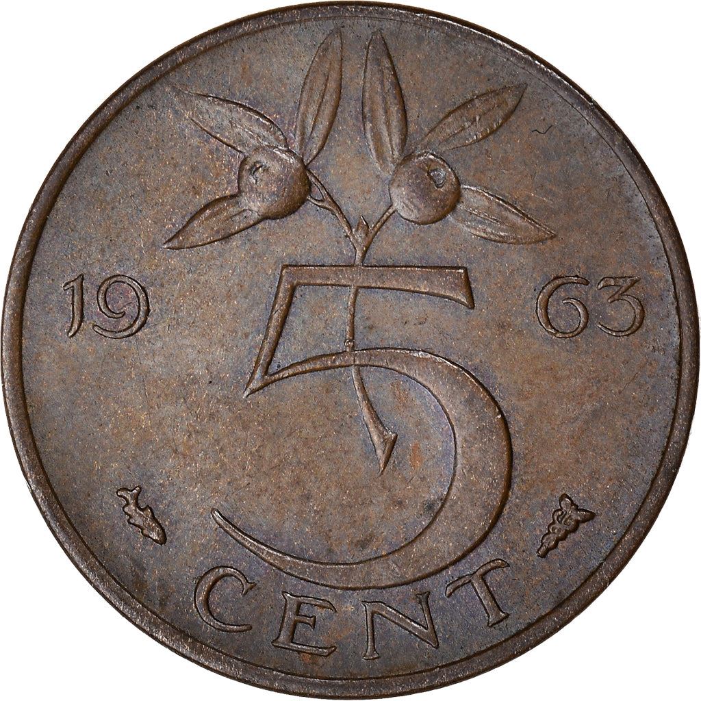 Netherlands 5 Cent Juliana | Coin KM181 1950 - 1980