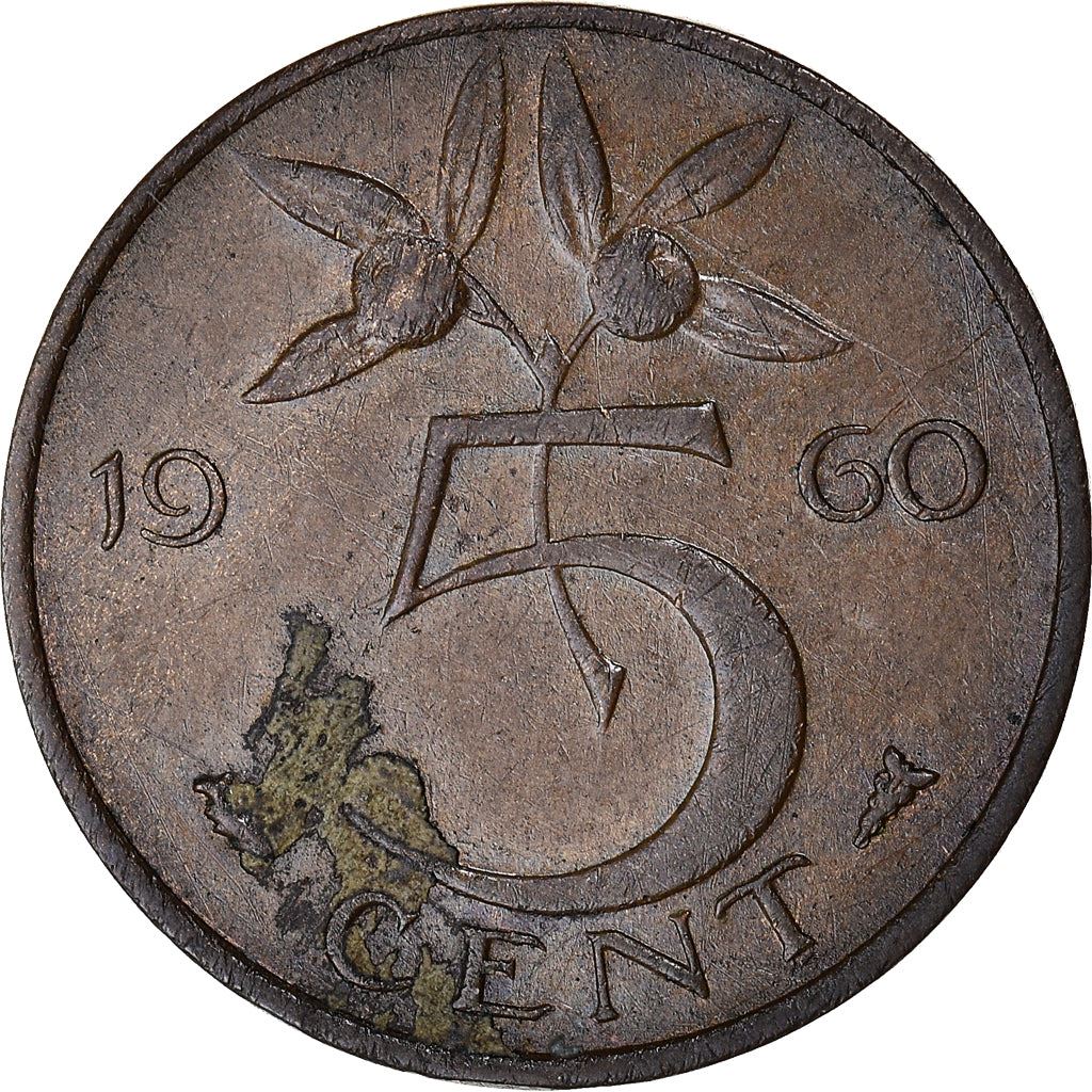 Netherlands 5 Cent Juliana | Coin KM181 1950 - 1980