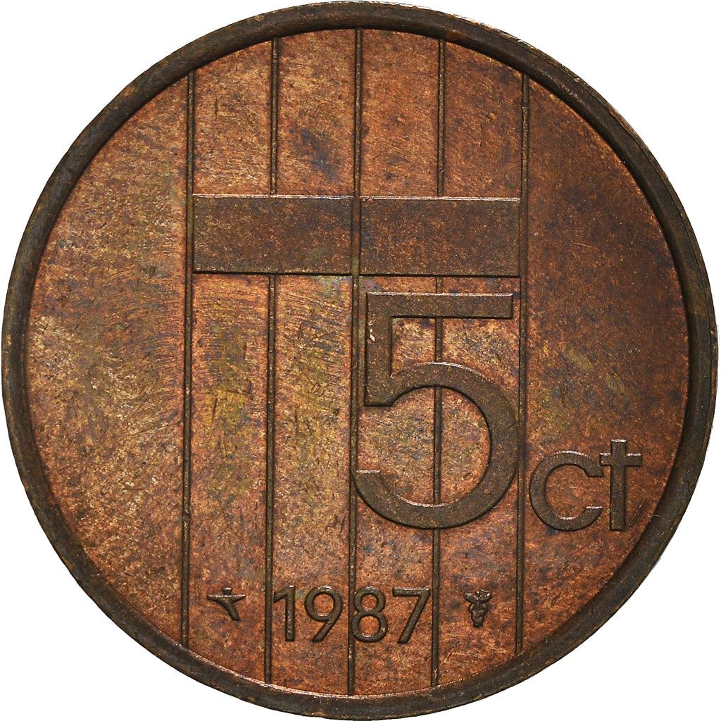 Netherlands 5 Cents Beatrix | Coin KM202 1982 - 2001