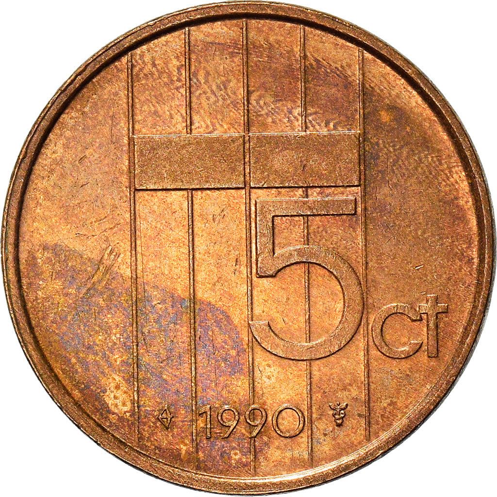 Netherlands 5 Cents Beatrix | Coin KM202 1982 - 2001