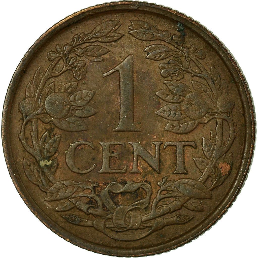 Netherlands Coin 1 Cent | Queen Wilhelmina | Lion | KM152 | 1913 - 1941