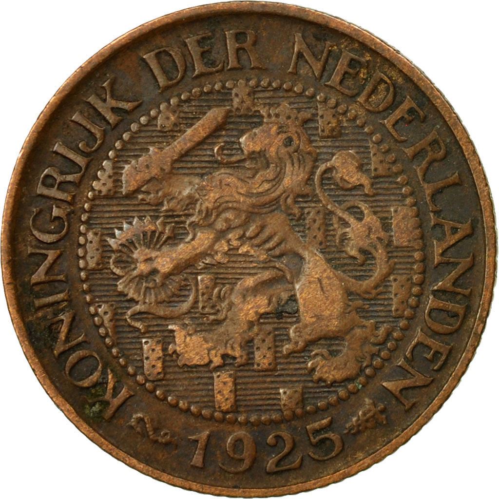 Netherlands Coin 1 Cent | Queen Wilhelmina | Lion | KM152 | 1913 - 1941