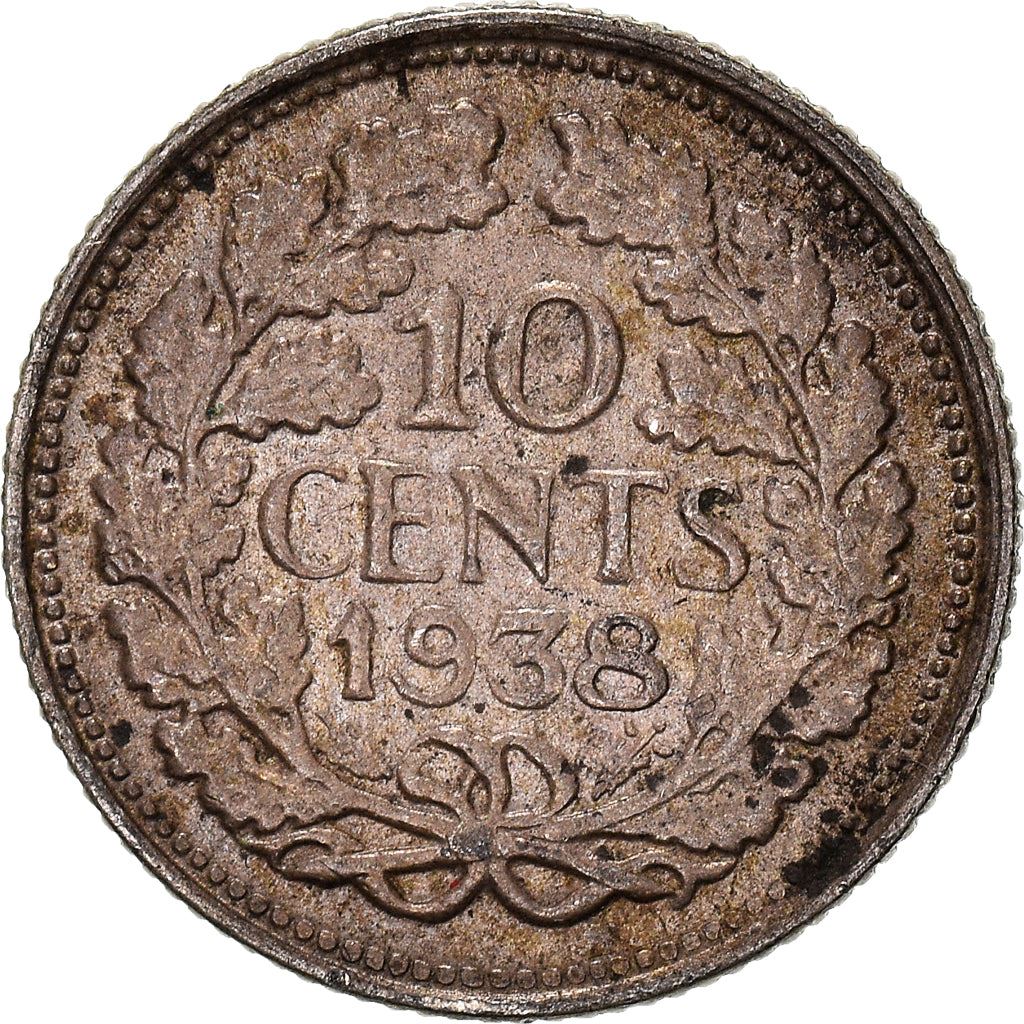 Netherlands Coin 10 Cents | Queen Wilhelmina | KM163 | 1926 - 1945