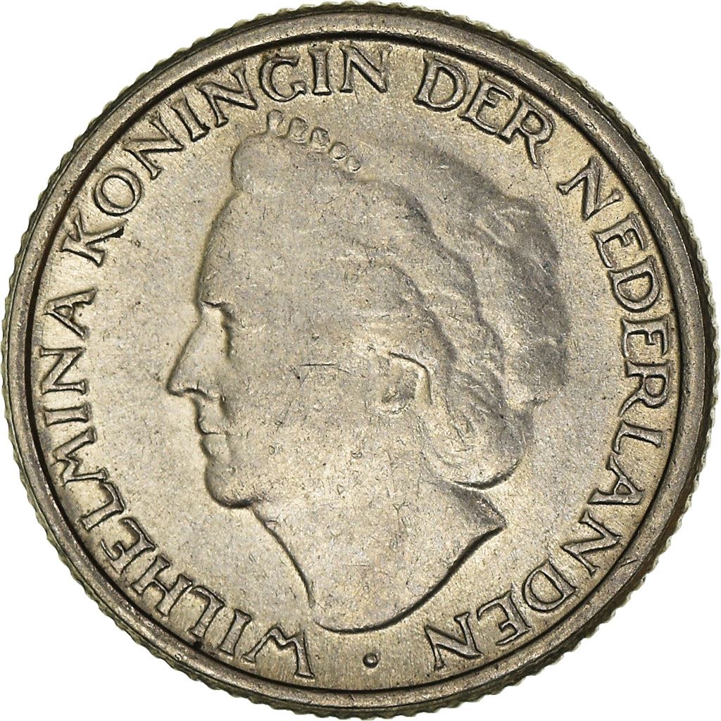 Netherlands Coin 10 Cents | Queen Wilhelmina | KM177 | 1948