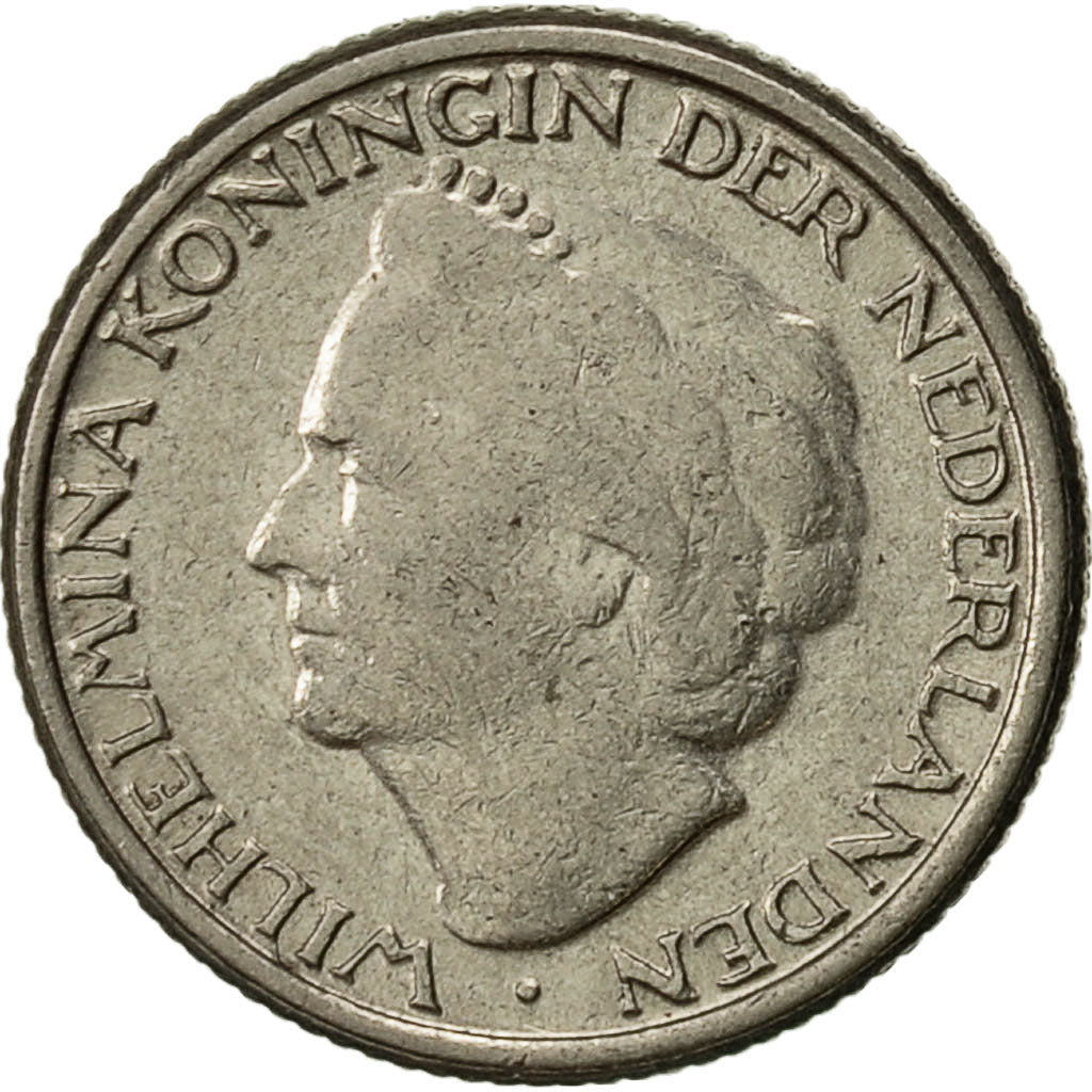 Netherlands Coin 10 Cents | Queen Wilhelmina | KM177 | 1948