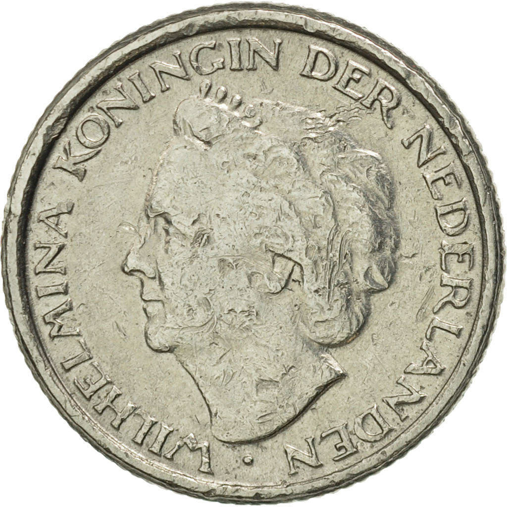 Netherlands Coin 10 Cents | Queen Wilhelmina | KM177 | 1948