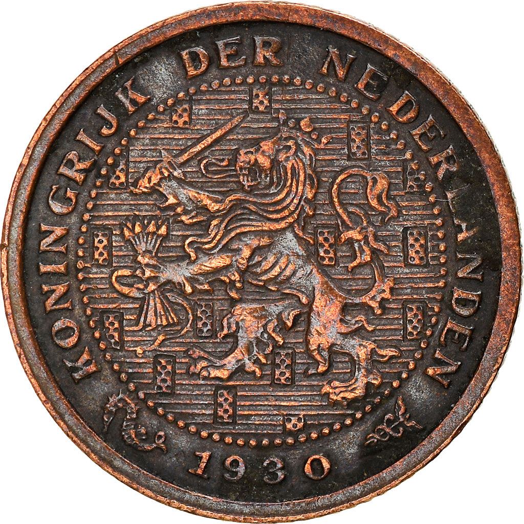 Netherlands Coin ½ Cent | Queen Wilhelmina | Lion | KM138 | 1909 - 1940