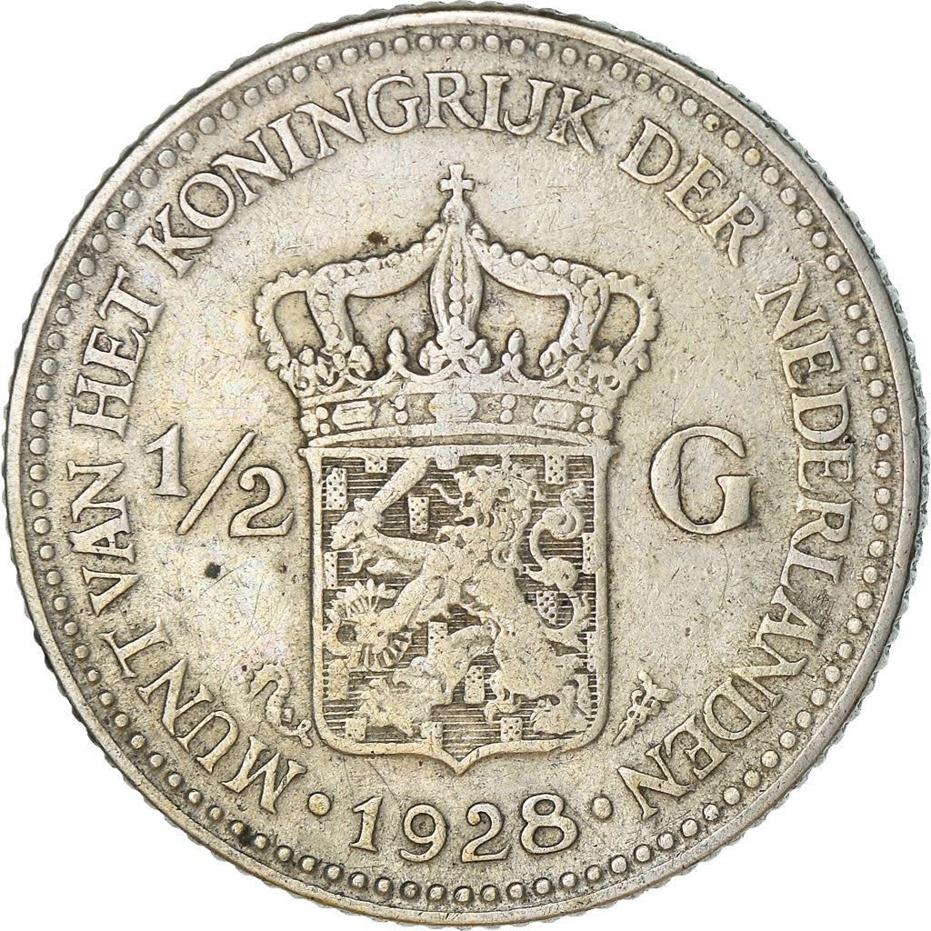 Netherlands Coin ½ Gulden | Queen Wilhelmina | KM160 | 1921 - 1930