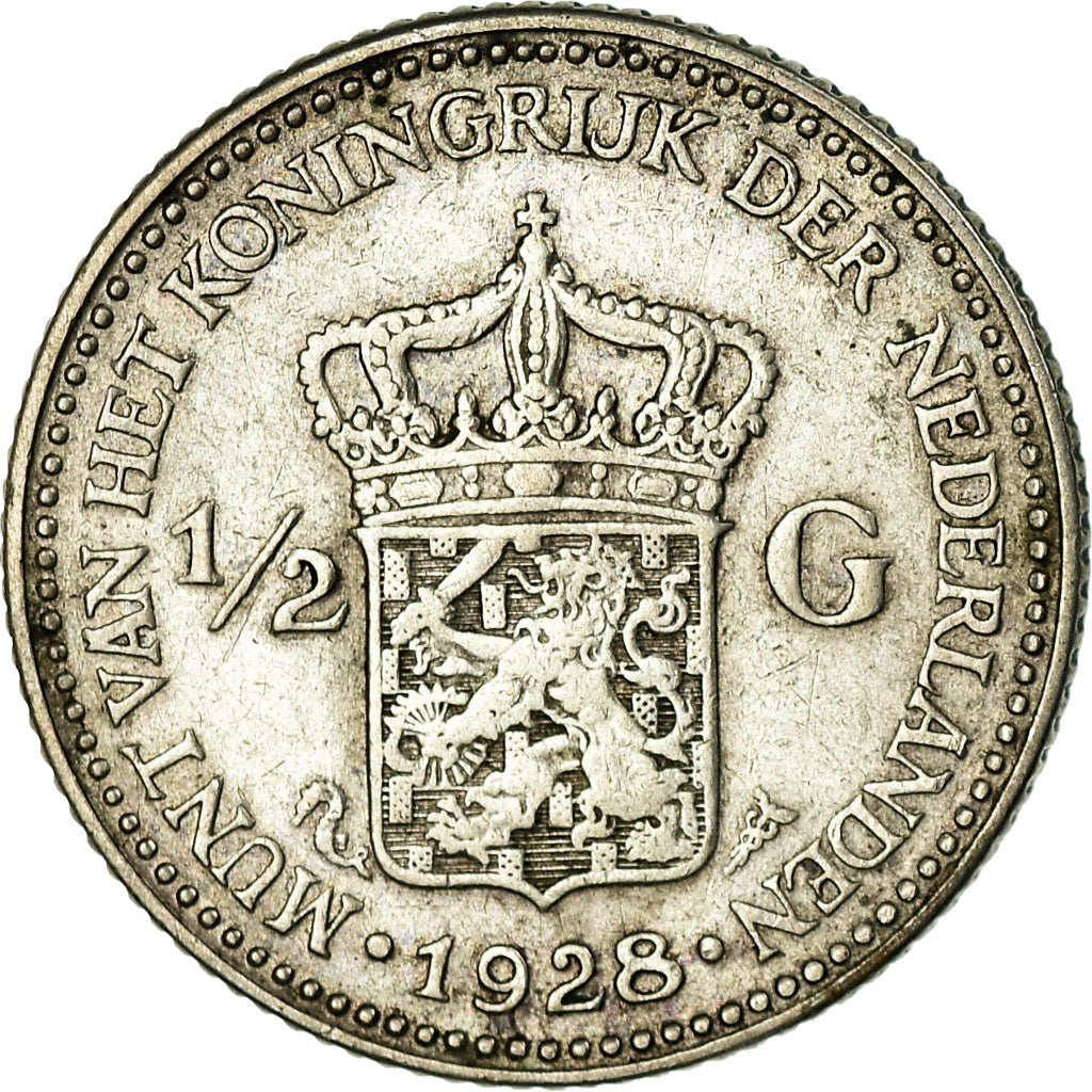 Netherlands Coin ½ Gulden | Queen Wilhelmina | KM160 | 1921 - 1930