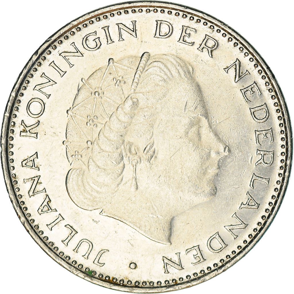 Netherlands Coin 2½ Gulden | Queen Juliana | KM191 | 1969 - 1980