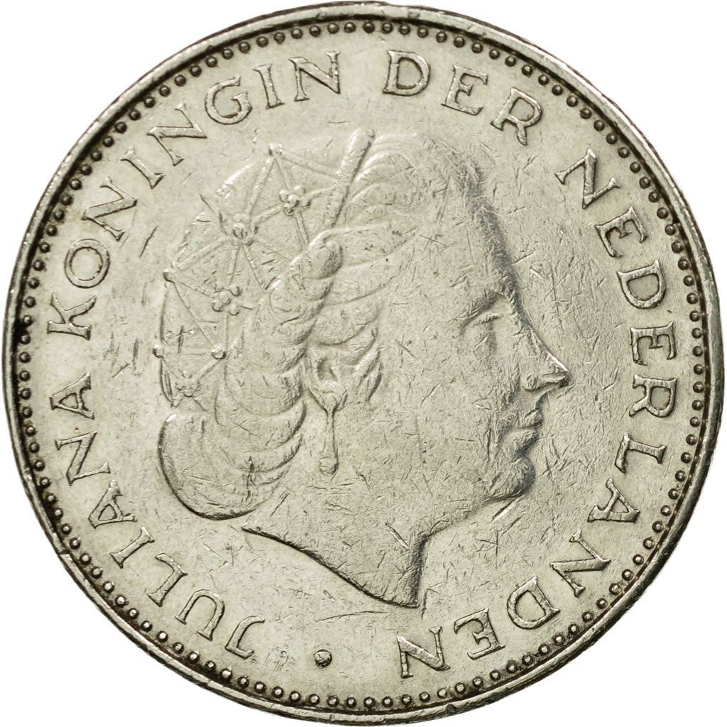 Netherlands Coin 2½ Gulden | Queen Juliana | KM191 | 1969 - 1980