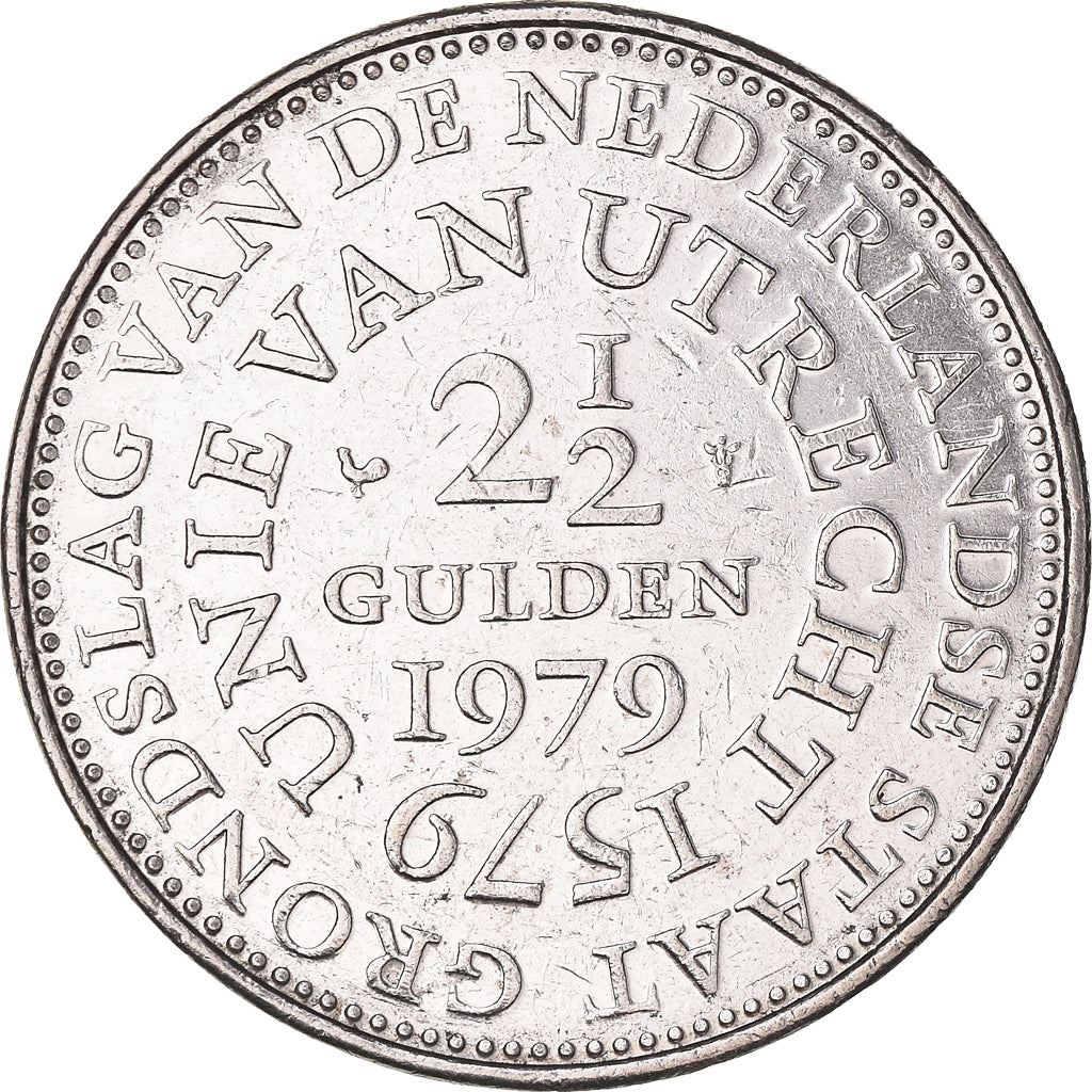 Netherlands Coin 2½ Gulden | Queen Juliana | KM197 | 1979