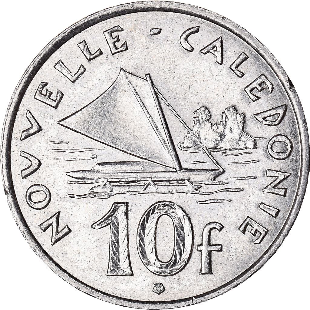 New Caledonia 10 Francs Coin 1972 - 2005 KM 11