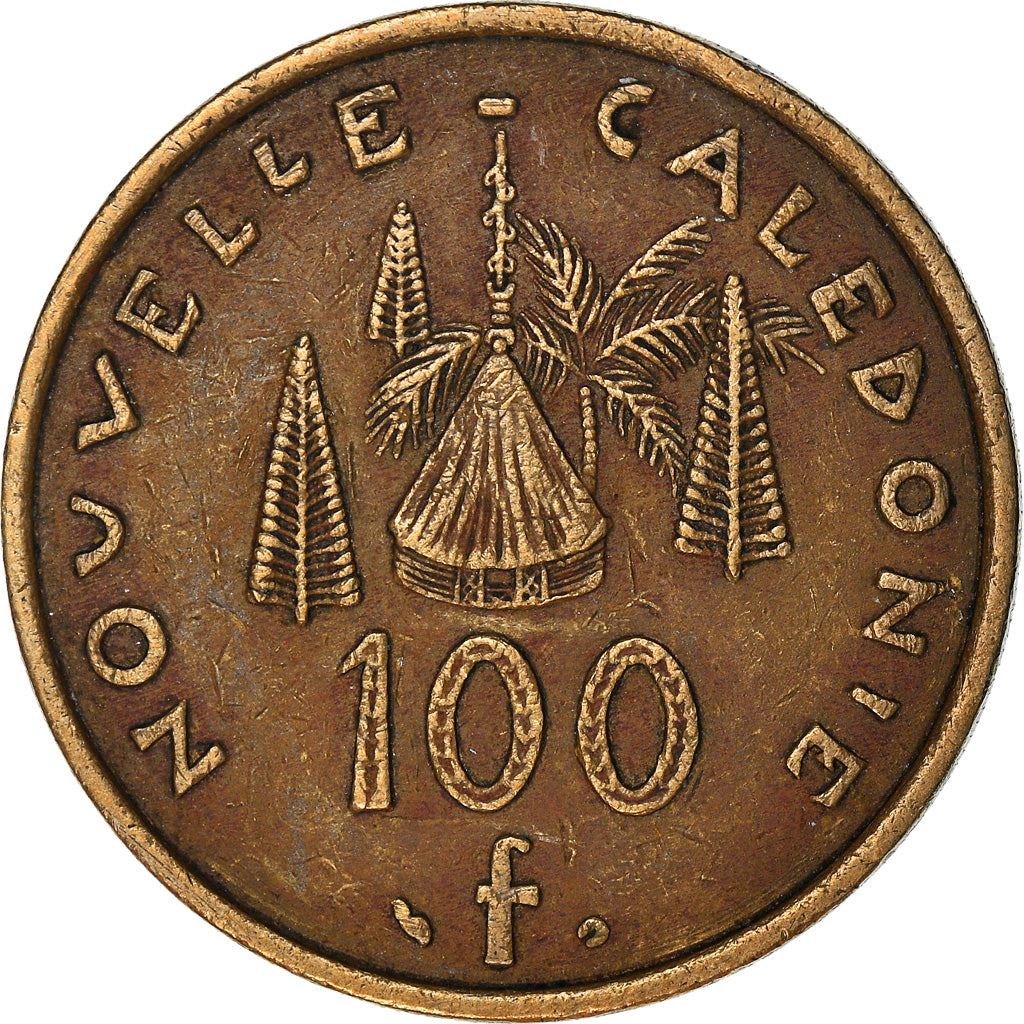 New Caledonia 100 Francs Coin 1976 - 2005 KM 15