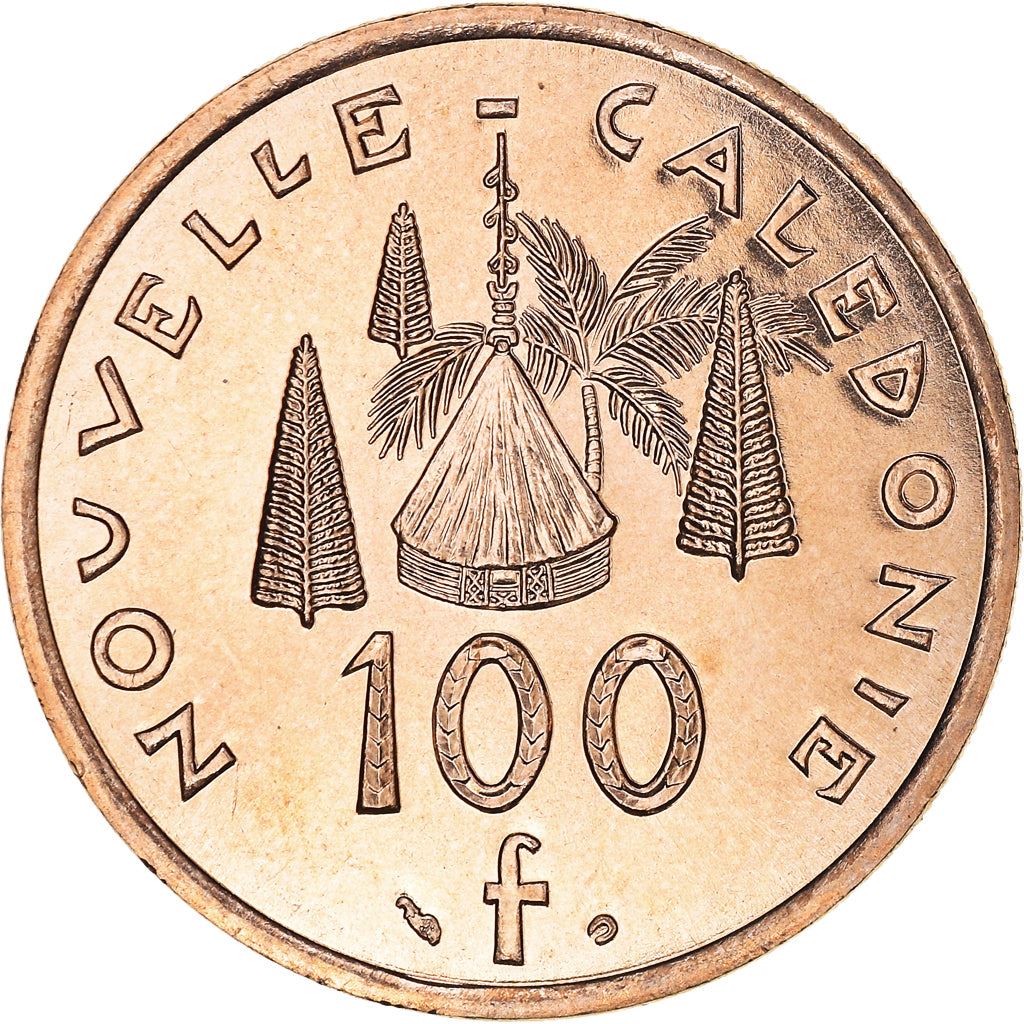 New Caledonia 100 Francs Coin 1976 - 2005 KM 15