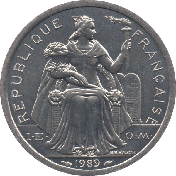 New Caledonia 2 Francs Coin 1973 - 2020 KM 14