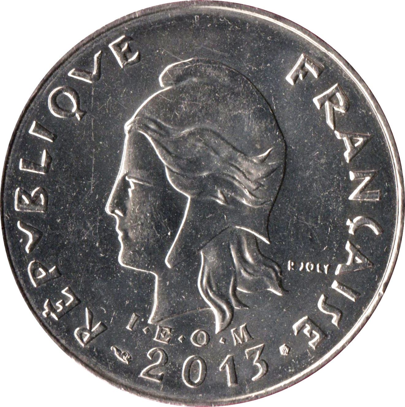 New Caledonia 20 Francs Coin 1972 - 2005 KM 12