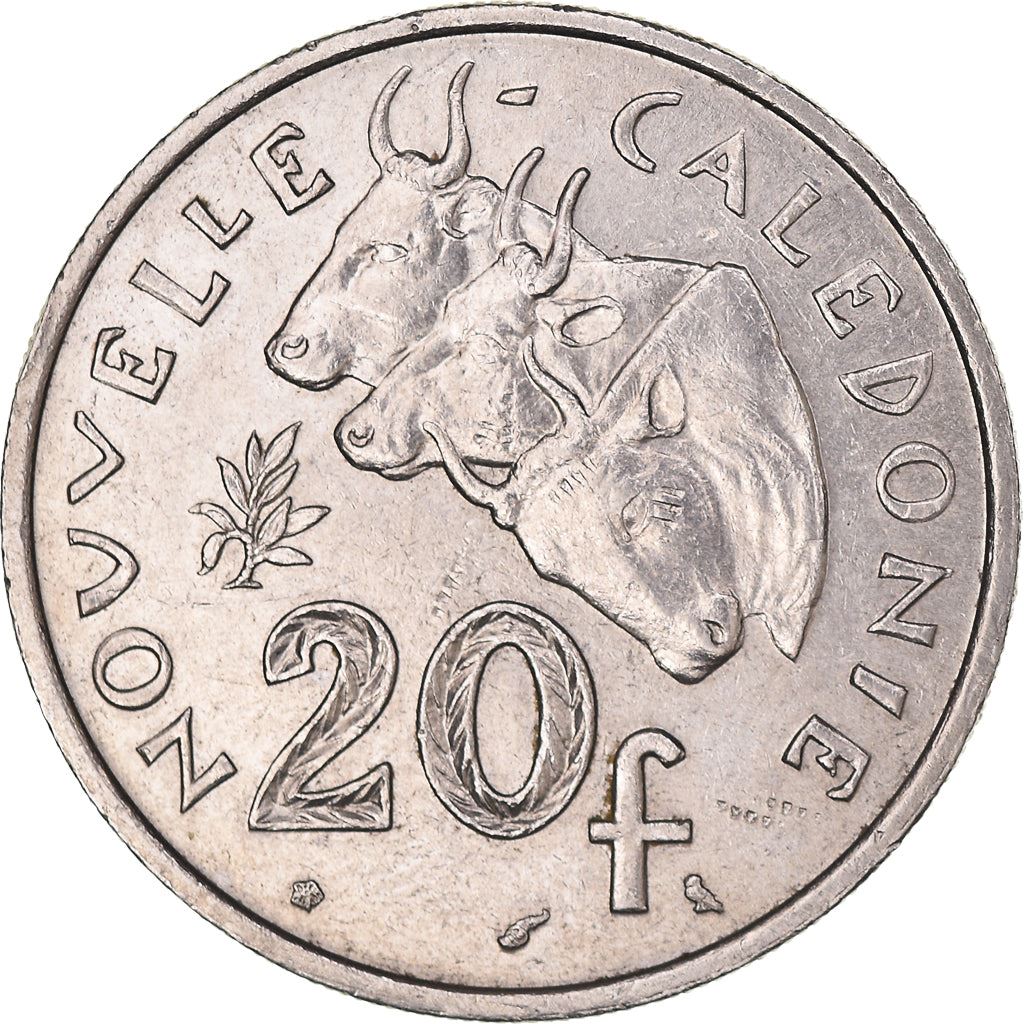 New Caledonia 20 Francs Coin 1972 - 2005 KM 12