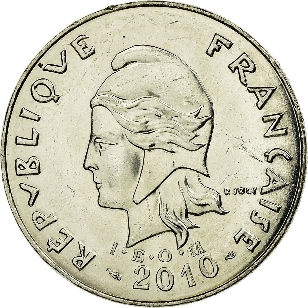 New Caledonia 20 Francs Coin 2006 - 2018 KM 12a