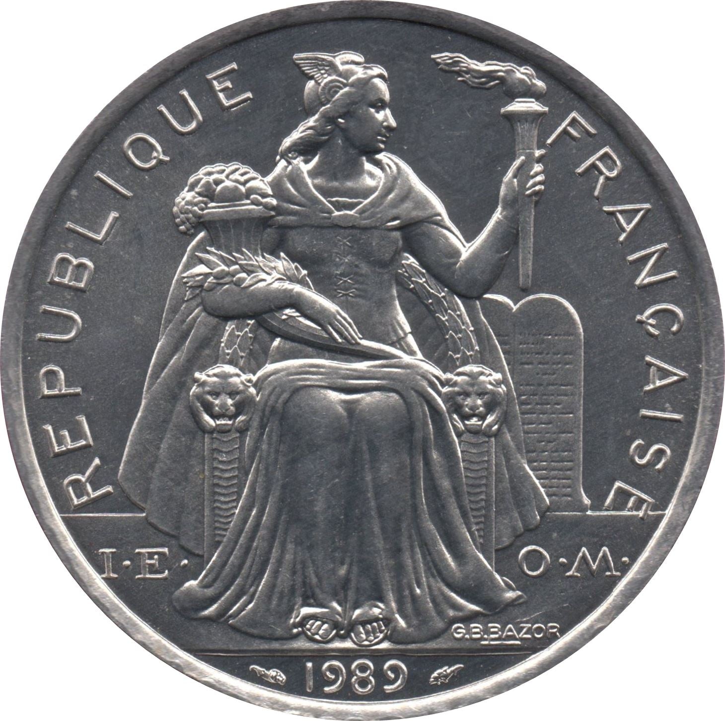 New Caledonia 5 Francs Coin 1983 - 2019 KM 16