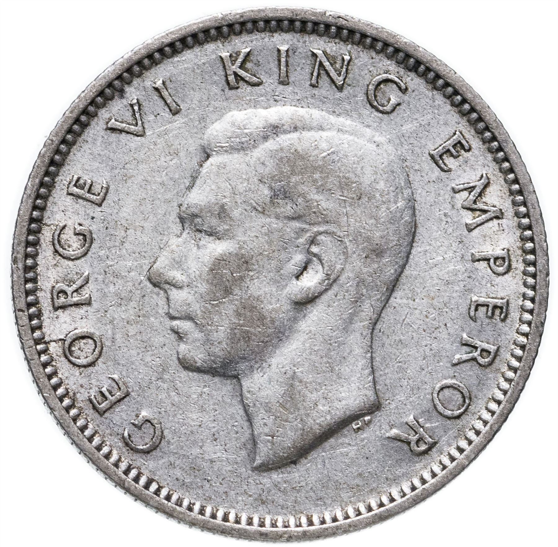 New Zealand 6 Pence Coin | King George VI | Huia Bird | KM8 | 1937 - 1946