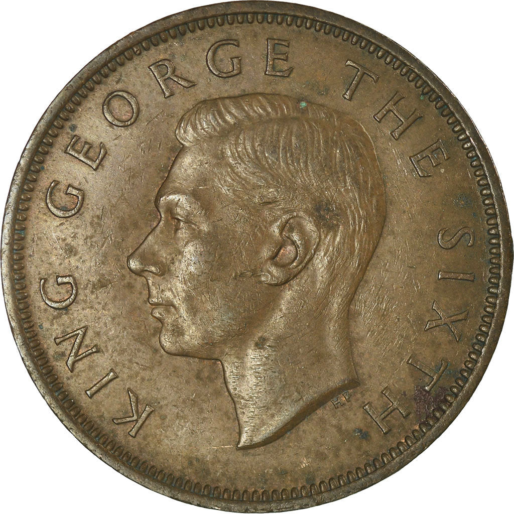 New Zealander 1 Penny Coin | King George VI | Tui Bird | KM21 | 1949 - 1952