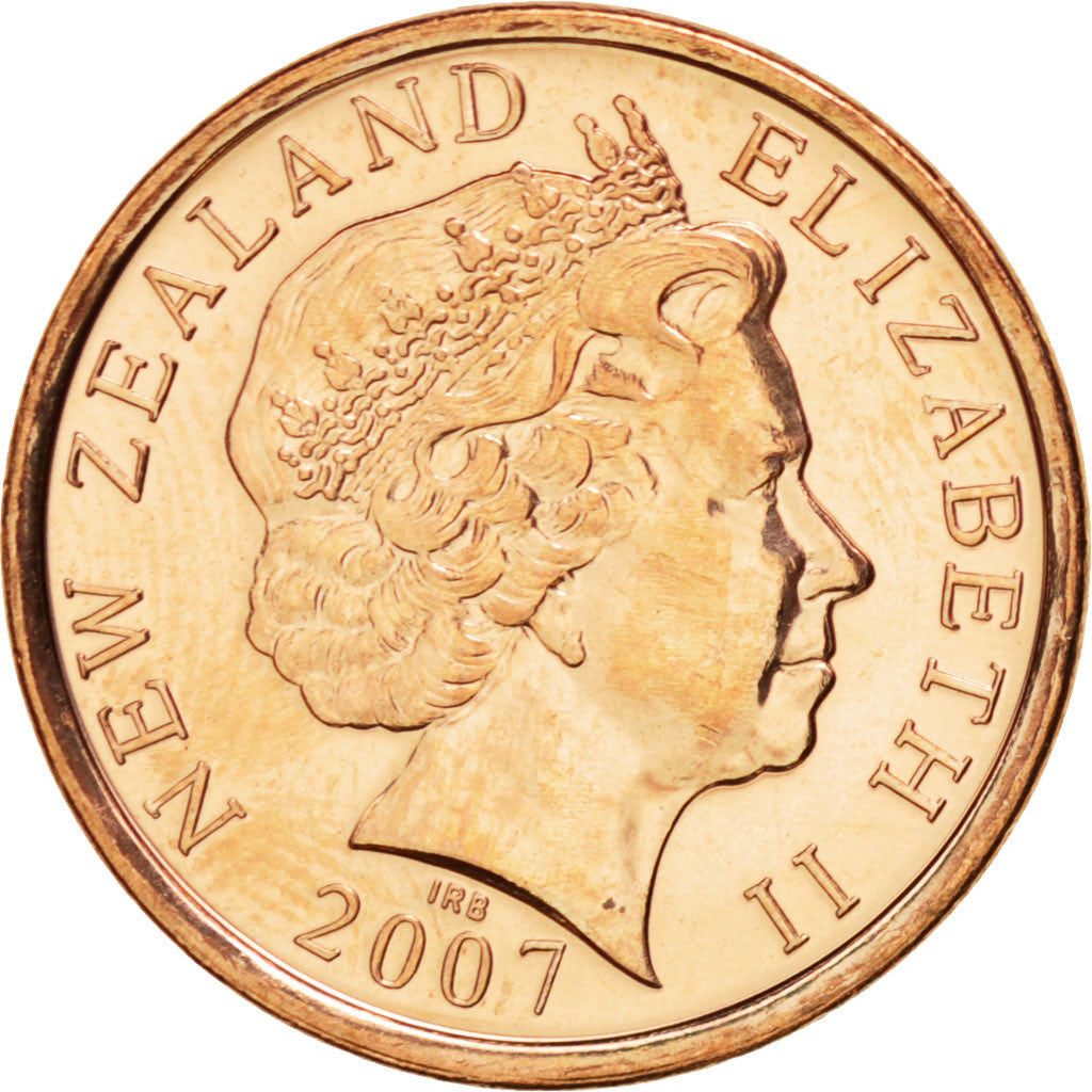 New Zealander 10 Cents Coin | Queen Elizabeth II | Maori Koruru Mask | KM117a | 2006 - 2021