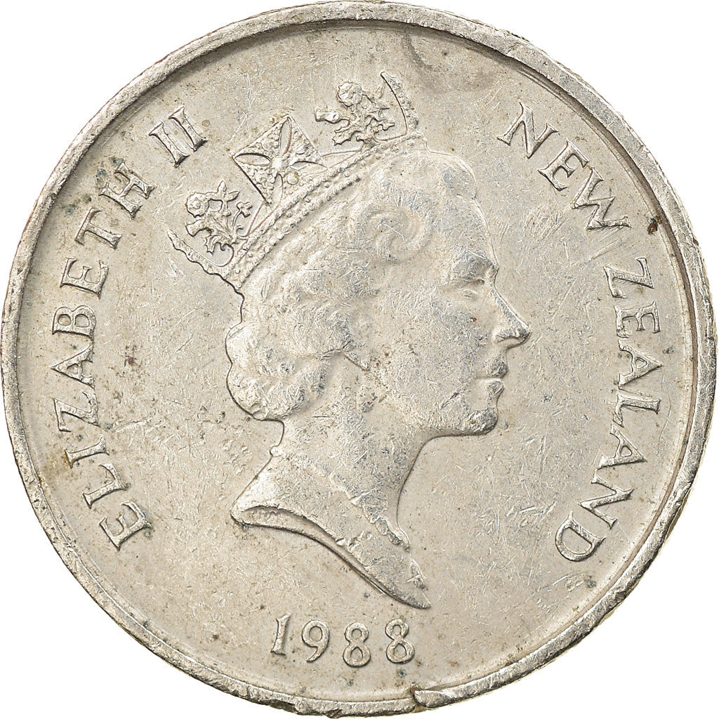 New Zealander 5 Cents Coin | Queen Elizabeth II | Tuatara Lizard | KM60 | 1986 - 1998